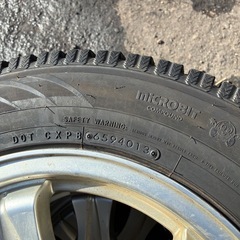 ジムニー用バリ山スタッドレスアルミホイールつき付きの画像