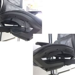 RAKU オフィスチェア メッシュ デスクチェア リクライニング ヘッドレストランバーサポート ひじ掛け付き ☆ 札幌市 北区 屯田 の画像