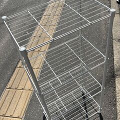 リサイクルショップどりーむ荒田店　No5074 メタルラック 収納ラック　ラック  収納の画像