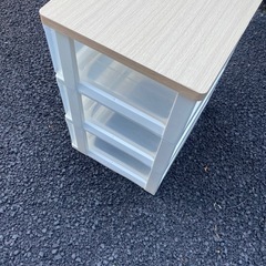 ３段衣類ケース　ウッドチェスト　アイリスオーヤマ　衣類収納ケース　衣装ケース　②の画像