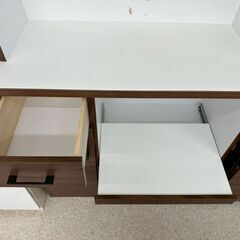 ★リユースのサカイ高崎店★TJ13174  食器棚 茶 H180.5×D42×W88.5 クリーニング済みの画像