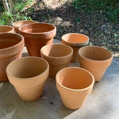 植木鉢　素焼き鉢　サイズ色々10個  ガーデニング　庭仕事の画像