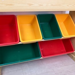 絵本＆おもちゃ収納ラック 絵本ラック 絵本棚 おもちゃ箱の画像