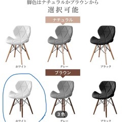 新品未開封✨️ダイニングチェア レーダーチェア 2脚セットの画像