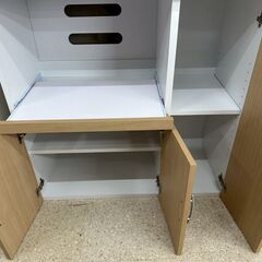 ★リユースのサカイ高崎店★TJ13175  レンジボード ライトブラウン H180×D42×W89.5 クリーニング済みの画像