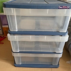 3段衣装ケースの画像