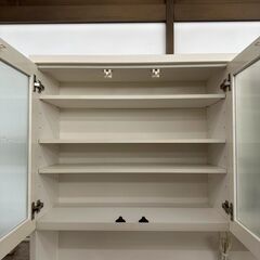 ★リユースのサカイ高崎店★TJ13176  食器棚 白 H200.5×D42.5×W119.5 クリーニング済みの画像