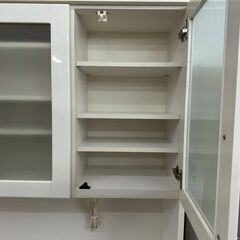 ★リユースのサカイ高崎店★TJ13176  食器棚 白 H200.5×D42.5×W119.5 クリーニング済みの画像