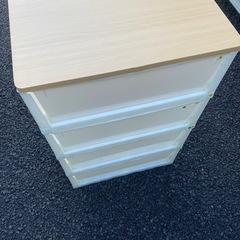 4段衣類ケース　ウッドチェスト　衣類収納ケース　衣装ケース　の画像