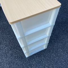 4段衣類ケース　ウッドチェスト　衣類収納ケース　衣装ケース　の画像