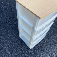 4段衣類ケース　ウッドチェスト　衣類収納ケース　衣装ケース　の画像