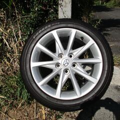 アルファード純正　美品　バリ山　ホイルセット　 1本　215/50Ｒ17の画像