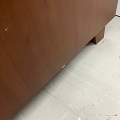 I2510-662 キャビネット ブラウン キズ汚れ剥がれ有り 中古の画像