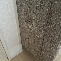 3人掛けカウチソファ 肘かけあり の画像