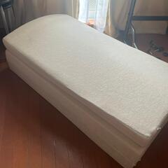 折りたたみマットレス（ベージュ）の画像