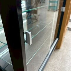 ★リユースのサカイ高崎店★TJ13181  飾り棚 黒 H100×D29×W76 クリーニング済みの画像