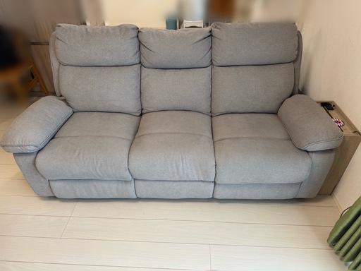 【引取り先決定】電動リクライニングソファ(3人掛け)