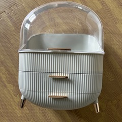 エレガントな防塵化粧品収納ボックス 引き出し付き 蓋付きの画像