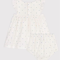 [新品未使用タグ付き] petit bateau フリルワンピース&ブルマセットの画像
