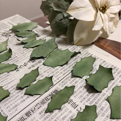 布花アートフラワー教室　クリスマスレッスン受付開始の画像