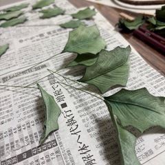 布花アートフラワー教室　クリスマスレッスン受付開始の画像