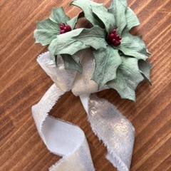 布花アートフラワー教室　クリスマスレッスン受付開始の画像