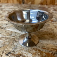 (s7619) ステンレス製 アイスクリームカップ 18個セット 業務用 飲食店 中古品の画像