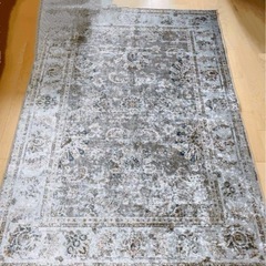 　ヴィンテージ風洗えるラグカーペット