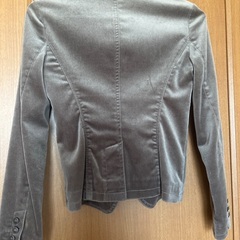 UNTITLED ベロアジャケット 茶 サイズ1（S）の画像