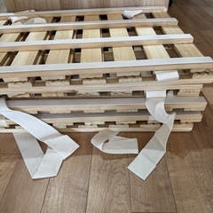 ニトリ　すのこベッド　ダブル　折りたたみの画像
