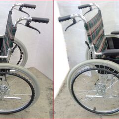 【￥8000-】マキテック KS50-4043GC 車椅子 車いす 自走式 折りたたみ可の画像
