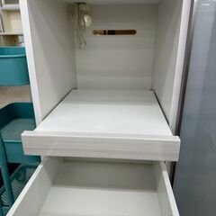 ★リユースのサカイ高崎店★TJ13189 (株)ニトリ レンジ台 白 H100.5×D50×W120.5 クリーニング済みの画像