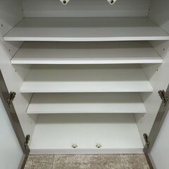 ★リユースのサカイ高崎店★TJ13189 (株)ニトリ レンジ台 白 H100.5×D50×W120.5 クリーニング済みの画像