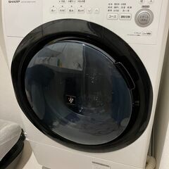 ドラム式洗濯乾燥機SHARP ES-S7E, 7kg/3.5kgの画像