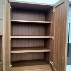 ★リユースのサカイつくば店★TK7048  食器棚 ブラウン H180×D45×W60 クリーニング済みの画像