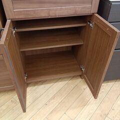 ★リユースのサカイつくば店★TK7048  食器棚 ブラウン H180×D45×W60 クリーニング済みの画像