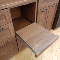 ★リユースのサカイつくば店★TK7049  食器棚 ブラウン H180×D45×W100 クリーニング済みの画像