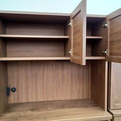 ★リユースのサカイつくば店★TK7049  食器棚 ブラウン H180×D45×W100 クリーニング済みの画像