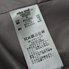 【売】niko and...チェック柄　ジップアップ　ロングコートの画像