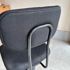 無印良品 ワーキングチェア  黒 ブラック キャスター付 チェア 椅子の画像