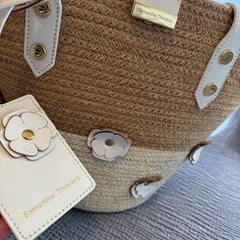 15  サマンサタバサ　カゴバック　新品の画像