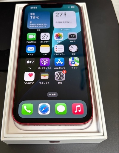 iPhone13 128GB レッド 86% SIMフリー 極美品