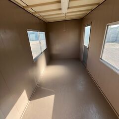 【三重】 3坪ハウス　6畳　コンテナ　コンテナハウス　ユニットハウス　トレーラー　大型　事務所　プレハブ　倉庫　物置　【配送可】の画像