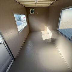 【三重】 3坪ハウス　6畳　コンテナ　コンテナハウス　ユニットハウス　トレーラー　大型　事務所　プレハブ　倉庫　物置　【配送可】の画像