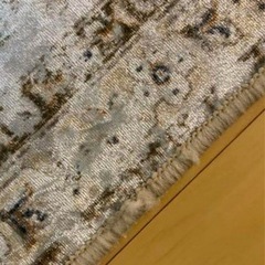 　ヴィンテージ風洗えるラグカーペットの画像
