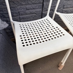 ホワイト　チェア　2
セットの画像