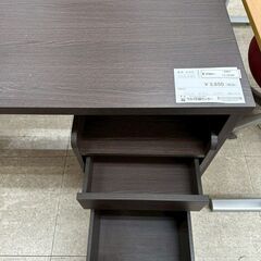★リユースのサカイ高崎店★TJ13194 (株)ヤマダホールディング デスク ダークブラウン H72×D59×W118.5 クリーニング済みの画像