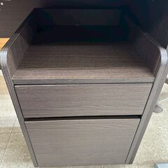 ★リユースのサカイ高崎店★TJ13194 (株)ヤマダホールディング デスク ダークブラウン H72×D59×W118.5 クリーニング済みの画像