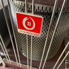 業務用大型石油ストーブ　角形　ダイニチ　開放式　fm-712 ブルーヒーター　昭和レトロ　茶色　ブラウン　の画像