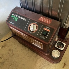 業務用大型石油ストーブ　角形　ダイニチ　開放式　fm-712 ブルーヒーター　昭和レトロ　茶色　ブラウン　の画像